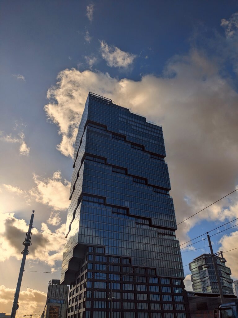The new Amazon building on Warschauer Straße, looking evil